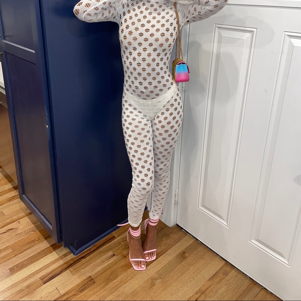 White holes jumpsuit